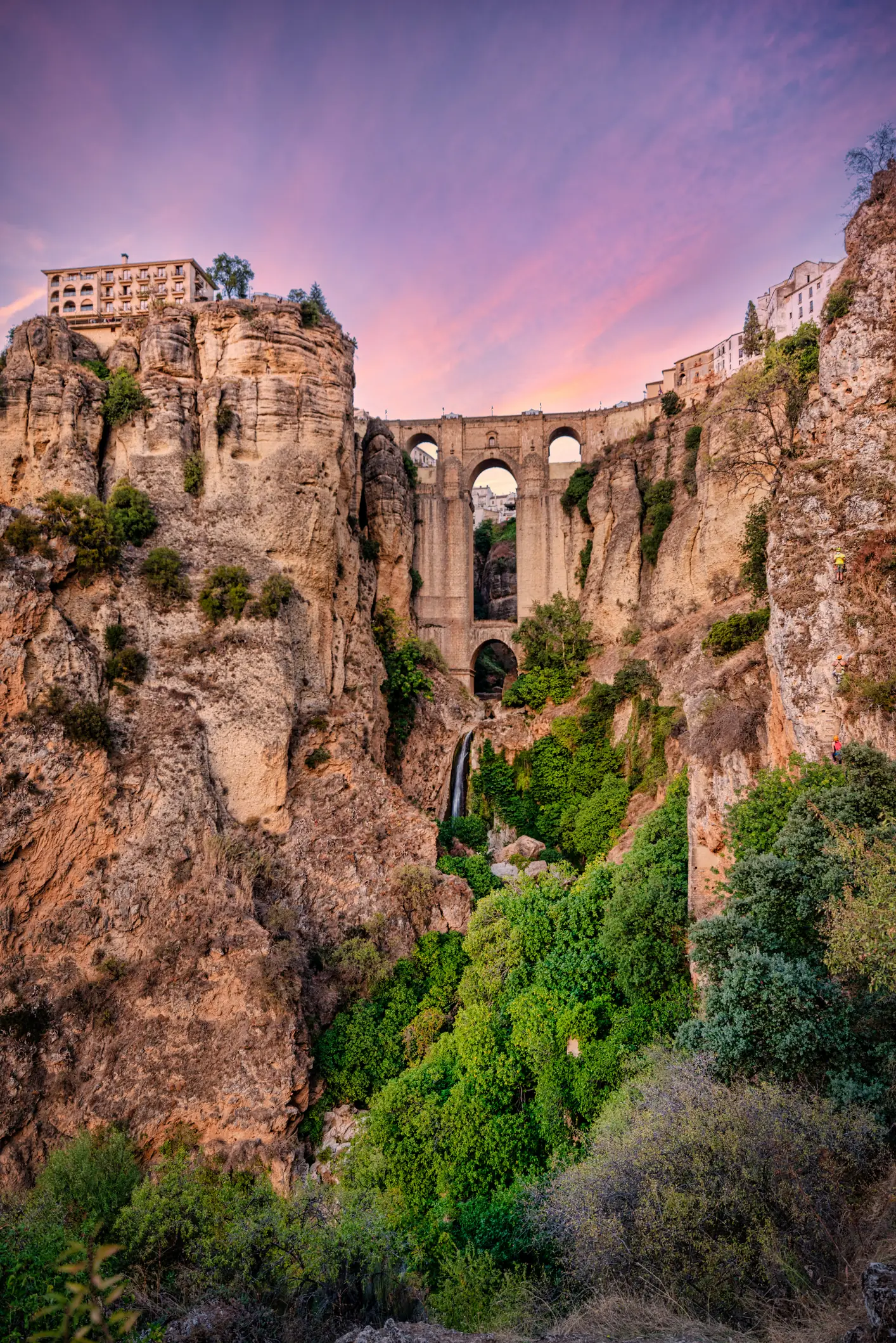 Puente Nuevo bridge over the gorge in Ronda, Andalusia